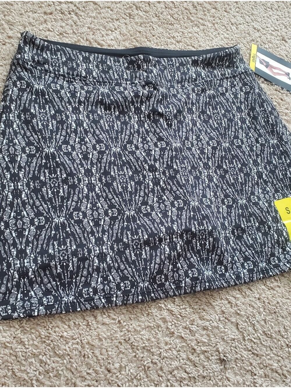 NEW Tranquility Skort Skirt Rhombi Black Women's Size Small Athletic - Picture 3 of 11